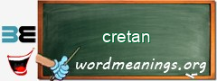 WordMeaning blackboard for cretan